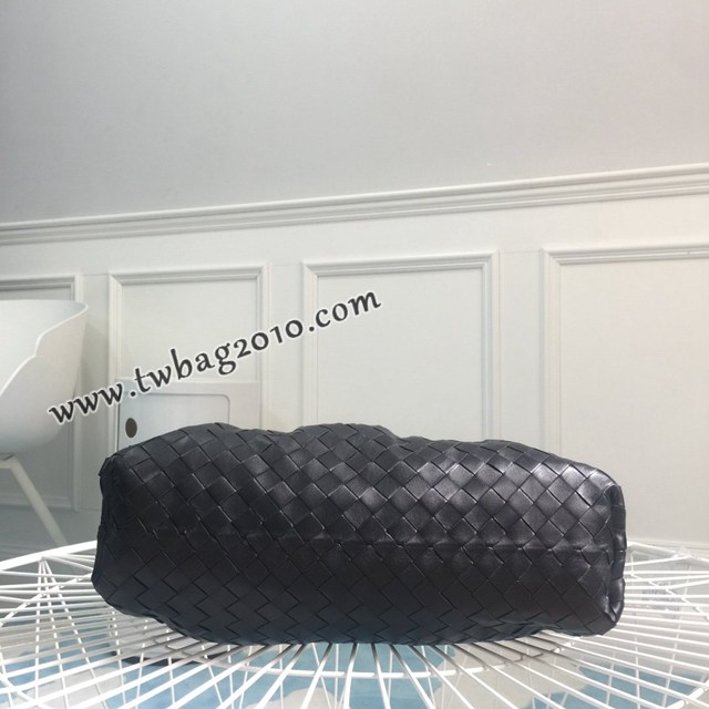 Bottega veneta高端女包 98062黑色 寶緹嘉粗格編織羊皮雲朵POUCH手拿包 BV經典款雲朵包  gxz1236